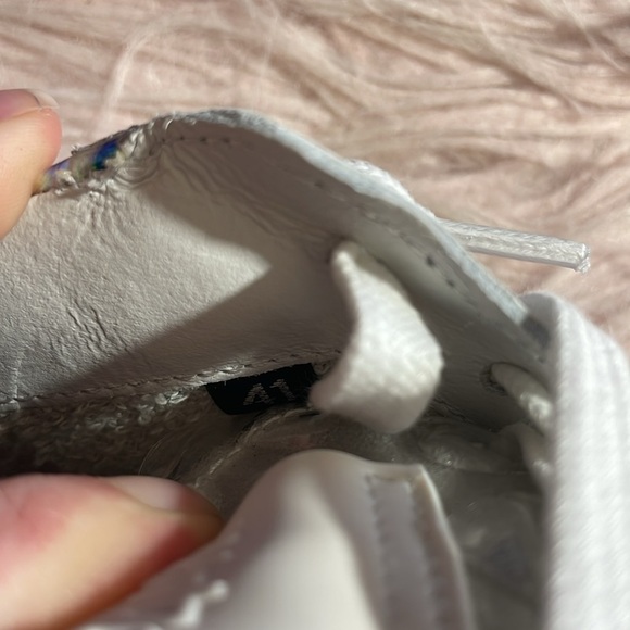 NWT P448 Jack Leopard Print Hologram Low Top Sneakers - Picture 8 of 10